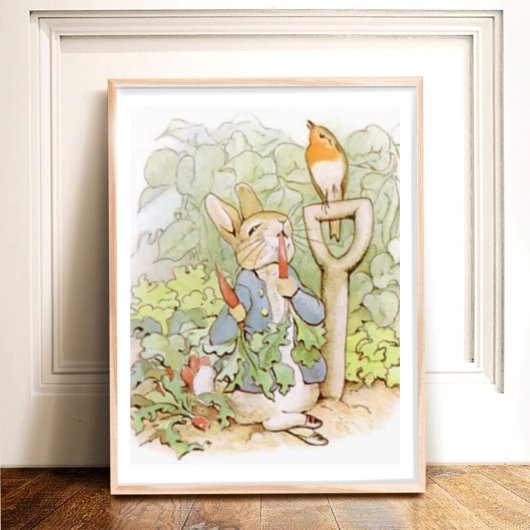 Poster Beatrix Potter du conte de Pierre le lapin