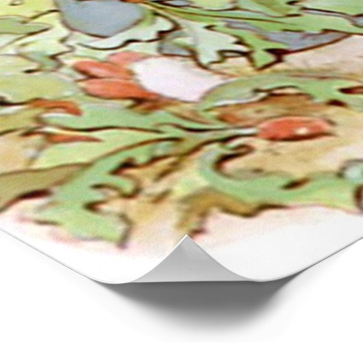 Poster Beatrix Potter du conte de Pierre le lapin (Coin)