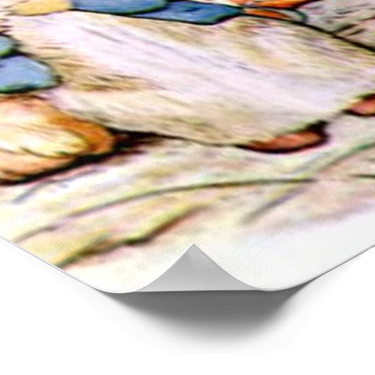 Poster Beatrix Potter Le Conte de Benjamin Bunny Peter (Coin)