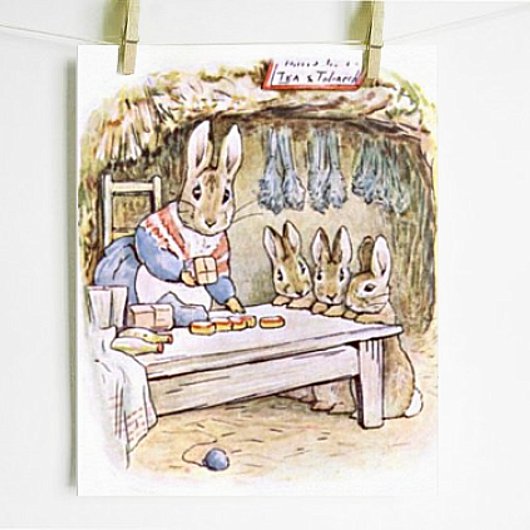 Poster Beatrix Potter Le Conte de Benjamin Lapin Pierre