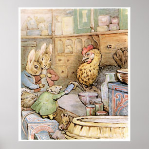 Poster Beatrix Potter Le conte du gingembre et des chaton