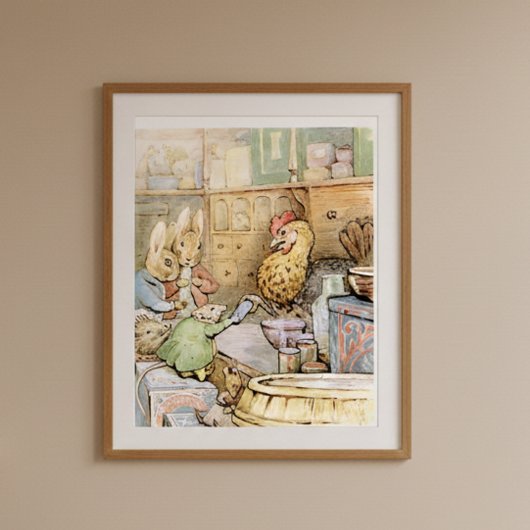 Poster Beatrix Potter Le conte du gingembre et des chaton