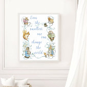Poster Beatrix Potter Le plus petit peut changer le monde