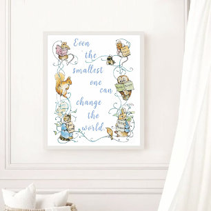 Poster Beatrix Potter Le plus petit peut changer le monde