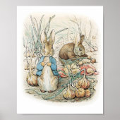 Poster Beatrix Potter Peter Rabbit et Benjamin Bunny (Devant)