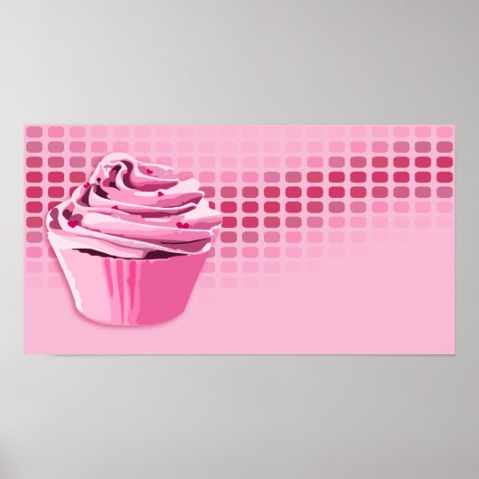 Poster beats de boulangerie : cupcake (Devant)