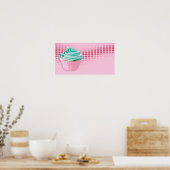 Poster beats de boulangerie : cupcake (Cuisine)