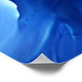 Poster Beau aigle blanc dans la peinture en vol (Coin)