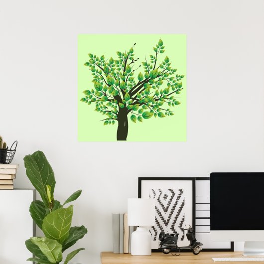 Poster Beau Arbre (Bureau à domicile)