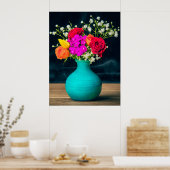 Poster Beau arrangement Fleur Encore Vie (Cuisine)