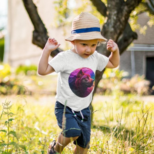 Poster Beau art de chien coloré