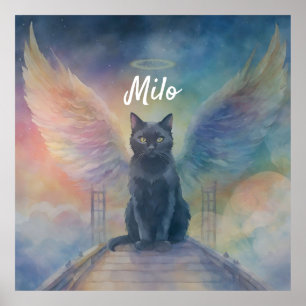 Poster Beau Black Cat Art Pet Memorial Cadeau