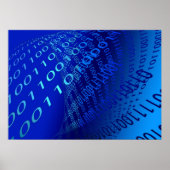 Poster Beau Bleu Binary (Devant)