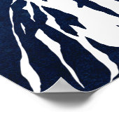 Poster Beau Bleu Commit Ou Quitter Motivationnel (Coin)