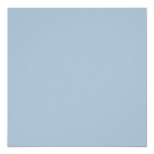 Poster Beau bleu (couleur solide) (Devant)