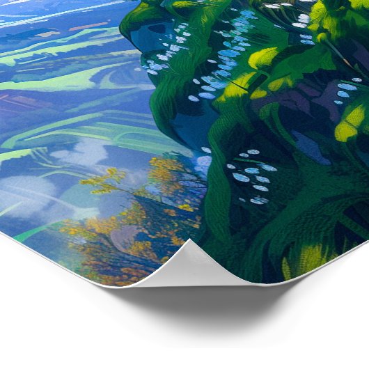 Poster Beau Bonsai Tree sur Spring Hill (Coin)