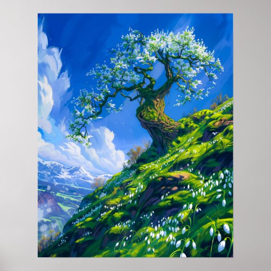 Poster Beau Bonsai Tree sur Spring Hill (Devant)