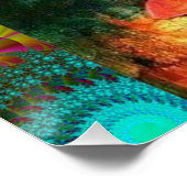 Poster Beau Bouddha coloré (Coin)