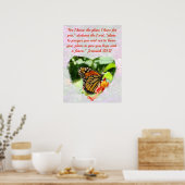POSTER BEAU BUTTERFLY JEREMIAH 29:11 PLANS D'ESPOIR (Cuisine)