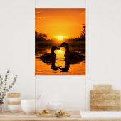 Poster Beau canard couché de soleil (Cuisine)