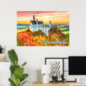 Poster Beau Château de Neuschwanstein, Allemagne (Bureau à domicile)