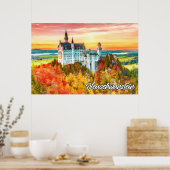 Poster Beau Château de Neuschwanstein, Allemagne (Cuisine)