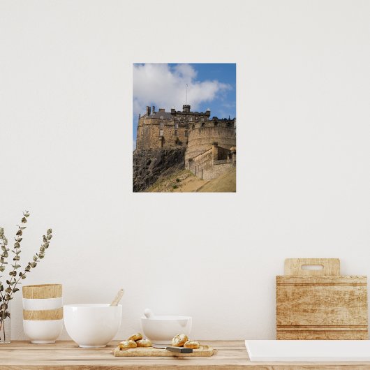 Poster Beau château géant d'Édimbourg dans (Cuisine)