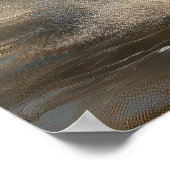 Poster Beau Cheval Noir (Coin)