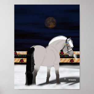 Poster Beau cheval norvégien de fjord