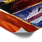 Poster Beau Cheval Sauter Digital Huile Peinture Style (Coin)