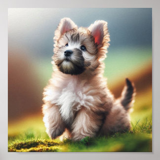 Poster Beau Chiot