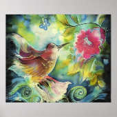 Poster Beau colibri (Devant)