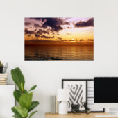 Poster beau coucher de soleil (Bureau à domicile)