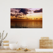 Poster beau coucher de soleil (Cuisine)