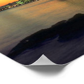 Poster Beau coucher de soleil : Bay Bridge, San Francisco (Coin)