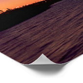 Poster Beau coucher de soleil : Corpus Christi, crépuscul (Coin)