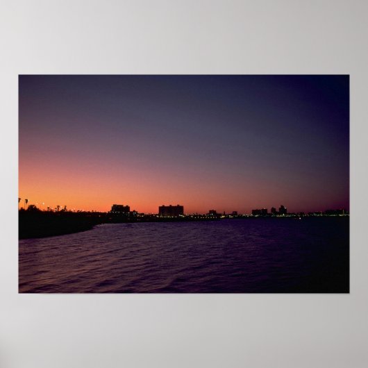 Poster Beau coucher de soleil : Corpus Christi, crépuscul (Devant)