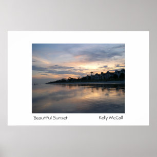 Poster Beau coucher du soleil