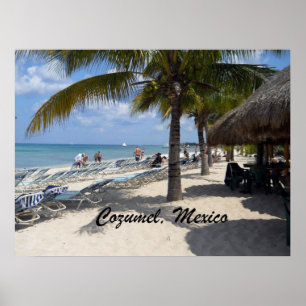 Poster Beau Cozumel, Mexique