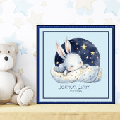 Poster Beau dormant Bébé Bunny Nourriture Art
