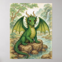 Beau dragon vert