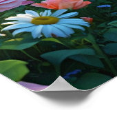 Poster Beau été, illustration colorée, (Coin)