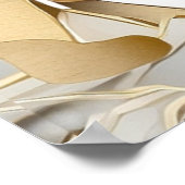 Poster Beau Feuilles Silver Gold Palm (Coin)