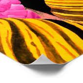 Poster Beau fond motif d'été fleuri sans soudure (Coin)