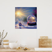 Poster Beau Imaginaire Snow Globe Holiday (Cuisine)