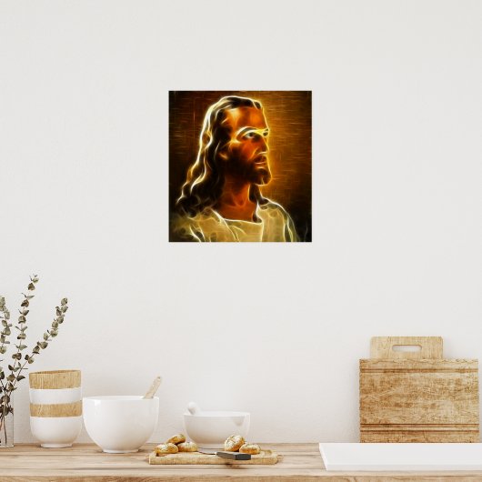 Poster Beau Jésus Portrait (Cuisine)