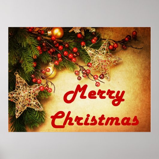 Poster Beau Joyeux Noël (Devant)