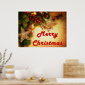 Poster Beau Joyeux Noël (Cuisine)