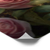 Poster Beau Kitten en Jardin Rose (Shabby Chic) (Coin)