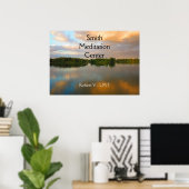 Poster Beau lac au coucher du soleil (Bureau à domicile)